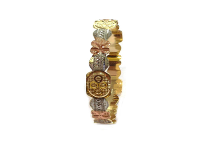 3 Tone Plated | Punched Bangles